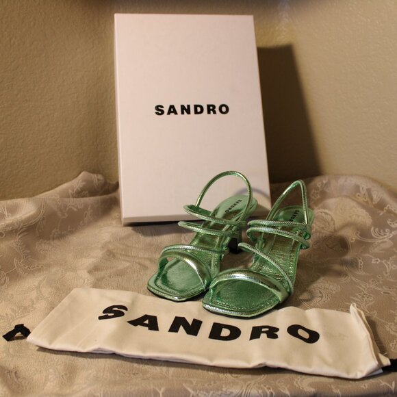 Sandro Noelis Leather Sandal - Picture 7 of 11